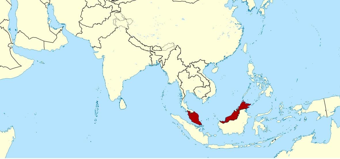 แผนที่แสดงมาเลเซีย