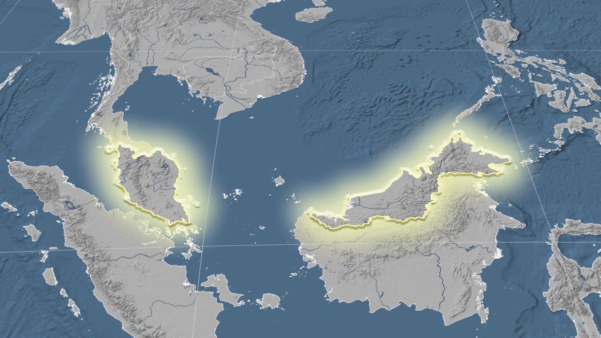 แผนที่ของมาเลเซียเลือ