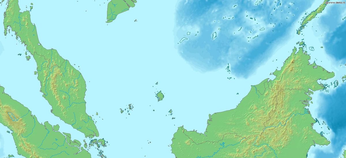 แผนที่ของ 3 มิติมาเลเซีย