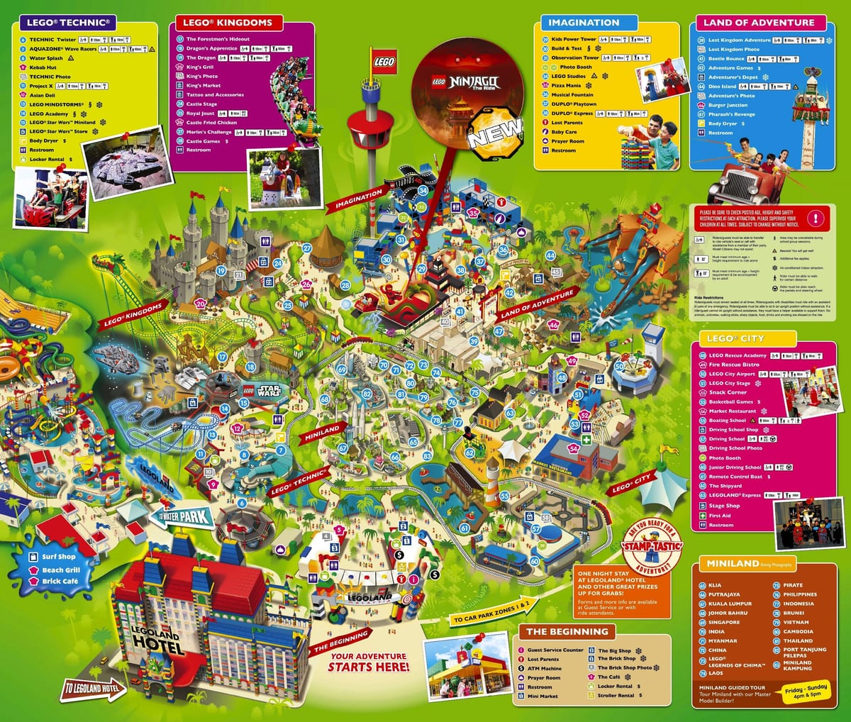 แผนที่ของ legoland มาเลเซีย