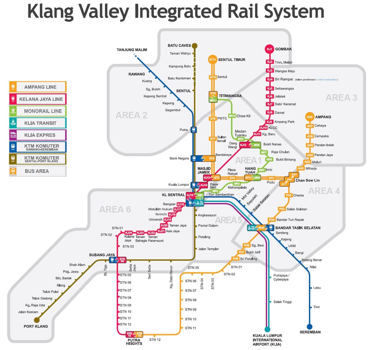 lrt แผนที่มาเลเซีย 2016