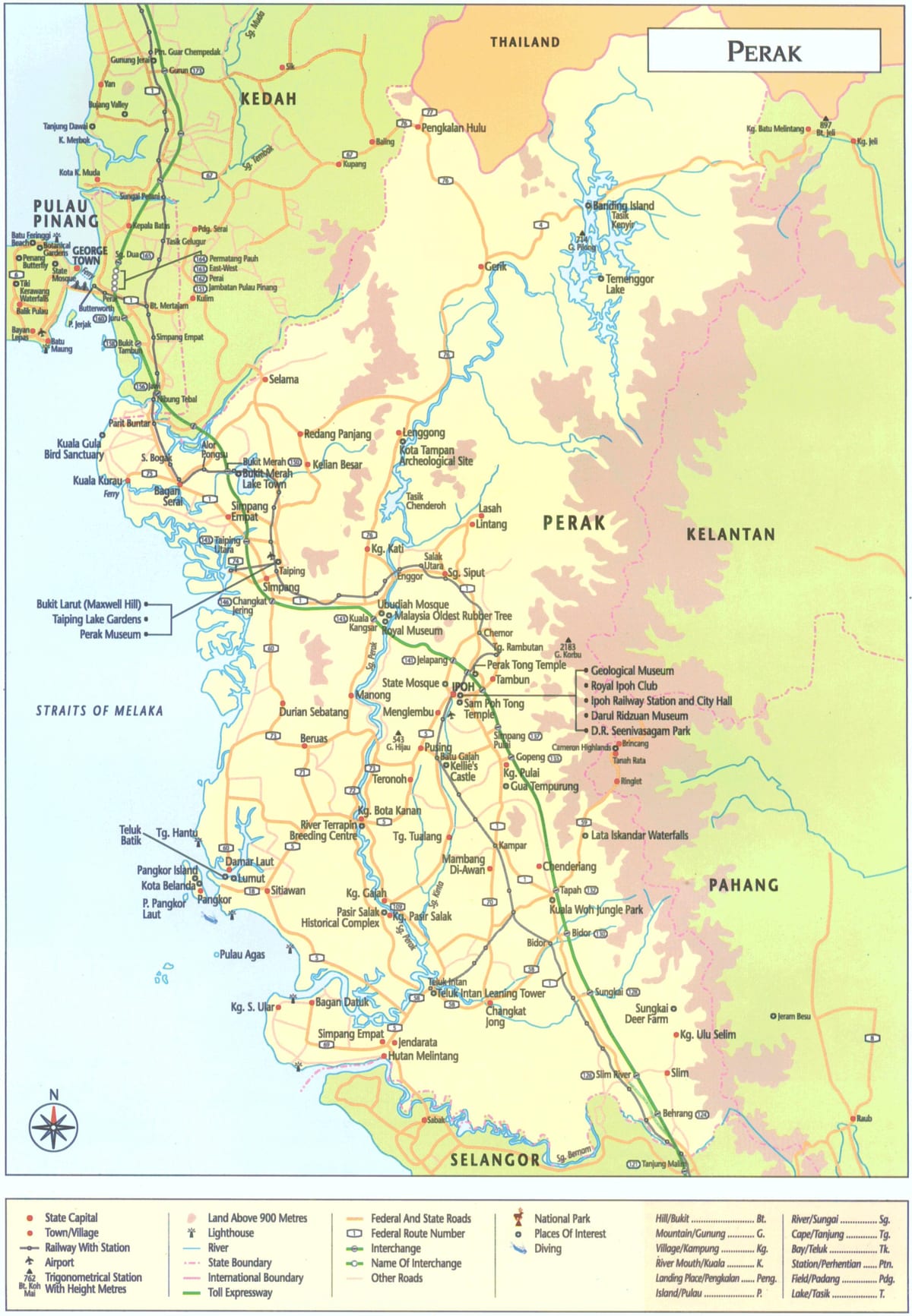 แผนที่ของ malaysia. kgm รัฐมาเลเซีย