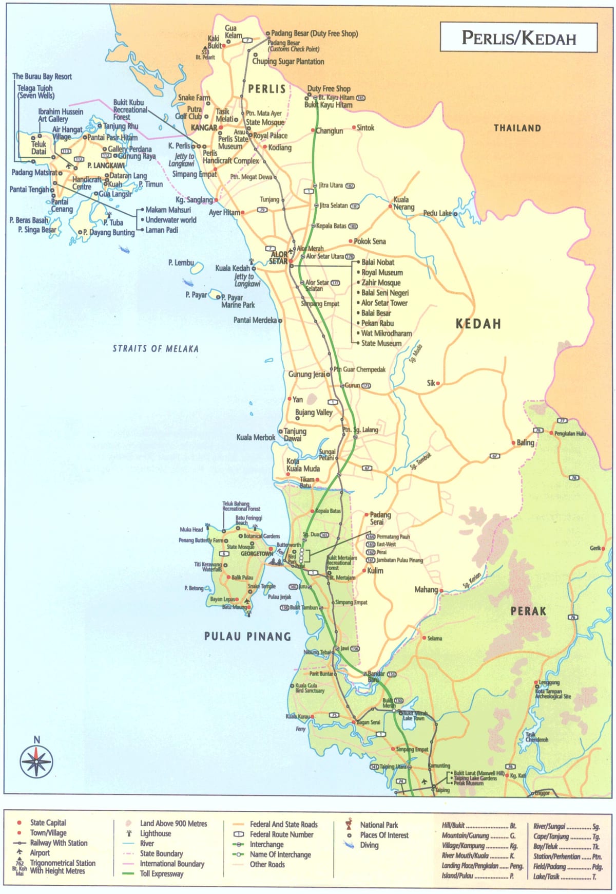 มาเลเซีย malaysia. kgm แผนที่