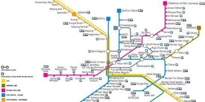 การขนส่งแผนที่มาเลเซีย