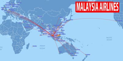 แผนที่ของเส้นทางมาเลเซีย