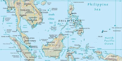 แผนที่ของมาเลเซียในเอเชีย