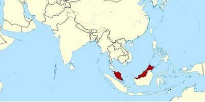 แผนที่แสดงมาเลเซีย