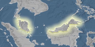 แผนที่ของมาเลเซียเลือ 