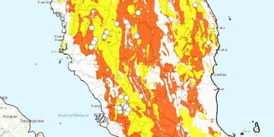 Geological นแผนที่ของมาเลเซีย