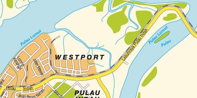 Kluang มาเลเซียนแผนที่