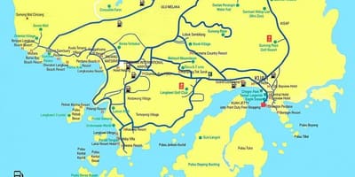 แผนที่ของมาเลเซียแล้ว langkawi