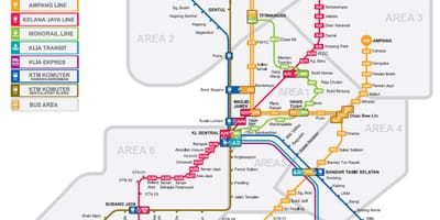 Lrt แผนที่มาเลเซีย 2016