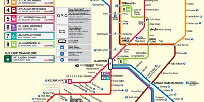 มาเลเซีย mrt แผนที่ 2016